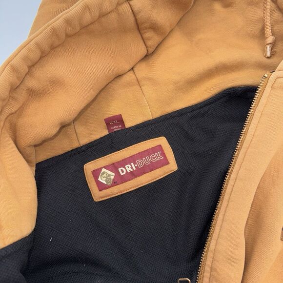 DRI DUCK Saddle Hooded Thermal Lined Zip Jacket Men’s 2XL – CAT Logo - Picture 11 of 16